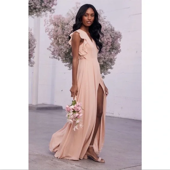 Lulus Blush Pink Crescendo Maxi Dress - Picture 5 of 10